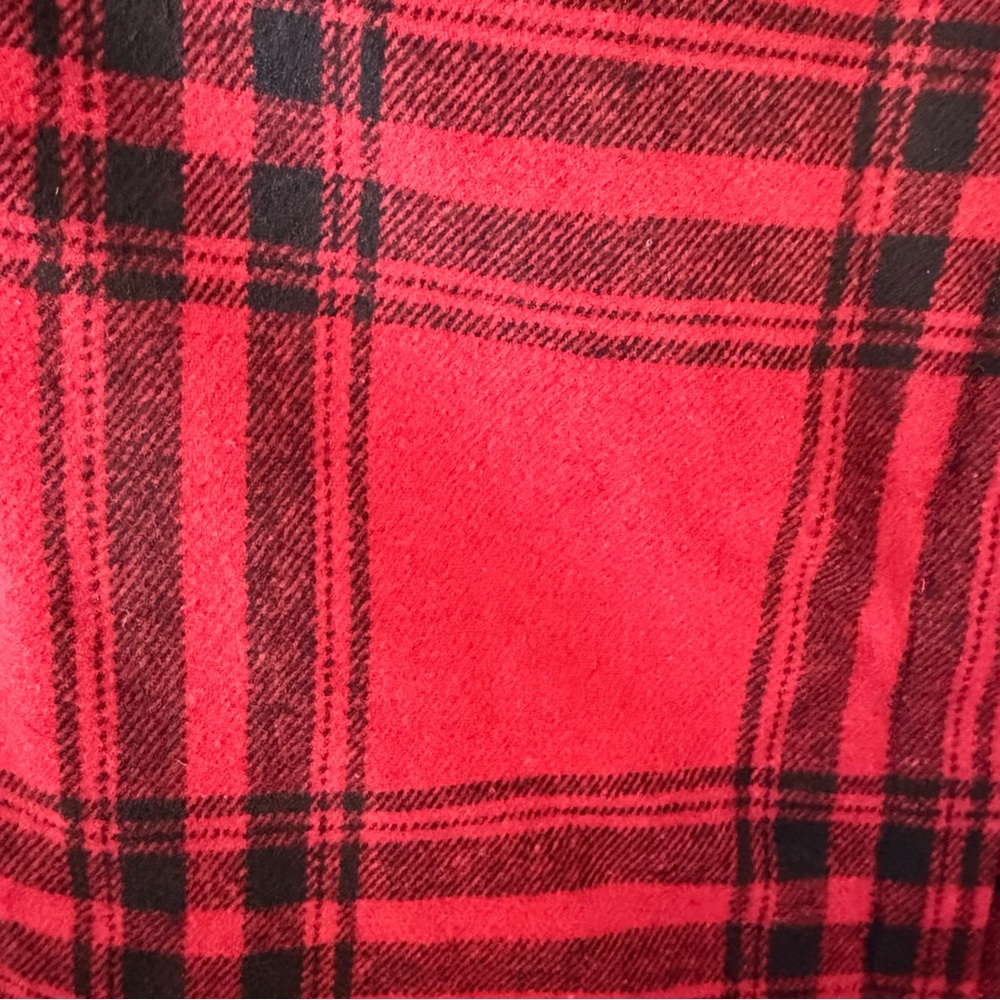 British Khaki Tartan Plaid Red and Black Women's Mini Skirt Size 4 - Picture 3 of 9